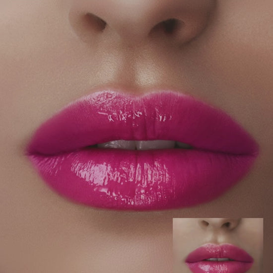 Lips wearing Electric fuchsia by Epy Joel Cosmetics